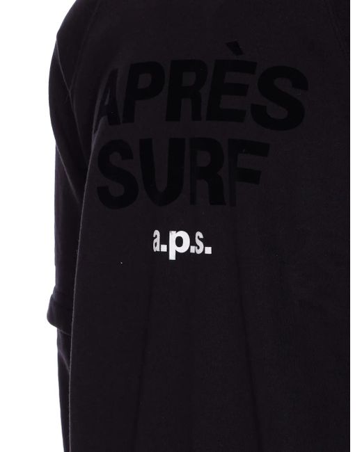 APRÈS SURF Blue Logo-Print Sweatshirt for men