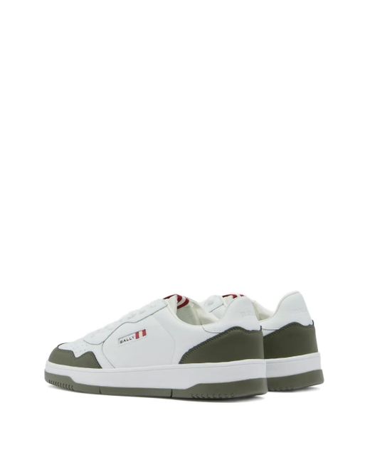 Bally White Jasper Ribbon-Detail Leather Sneakers for men