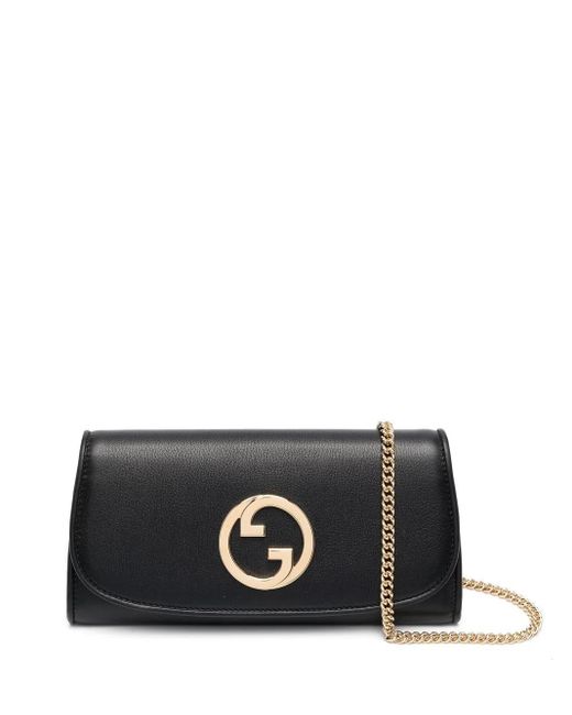 Gucci Black Blondie Continental Chain Wallet