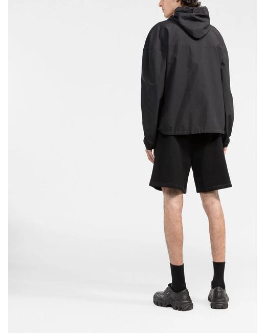 DSquared² Black Icon Logo Track Shorts for men