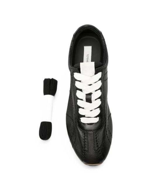 Totême Black Flex Nappa Sneakers