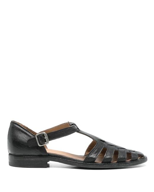 Moma Black Nottingham Flat Pumps