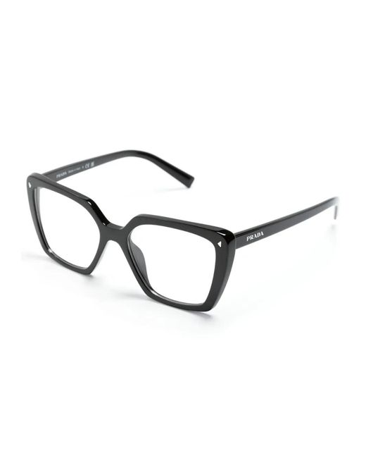 Prada Black Square-Frame Glasses