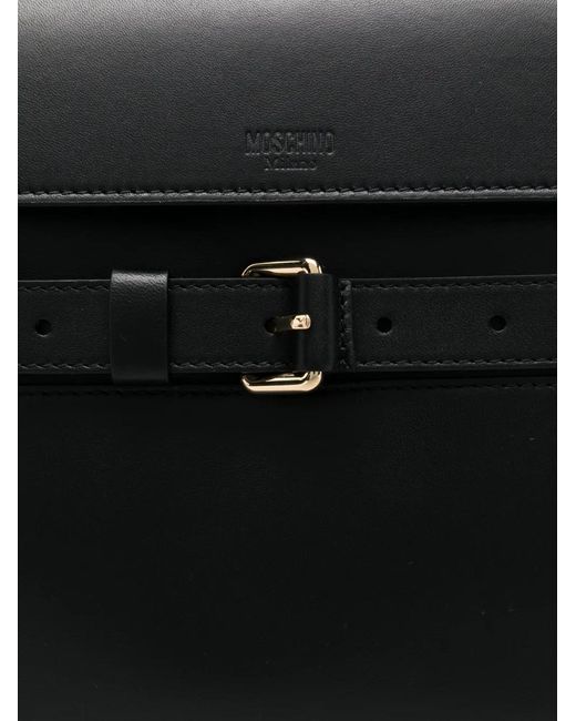 Moschino Black Tie Me Shoulder Bag for men