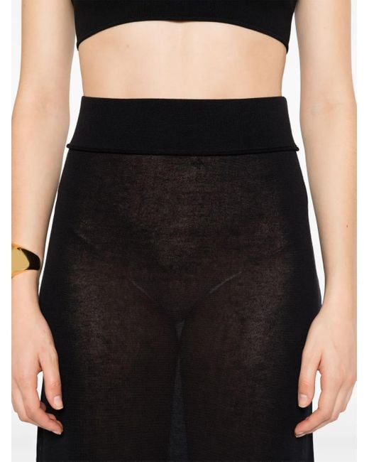Totême  Knitted Skirt Black