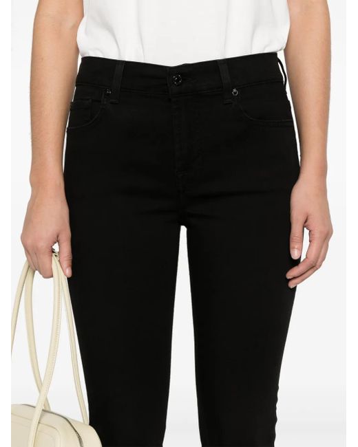 7 For All Mankind Black Bootcut-Jeans