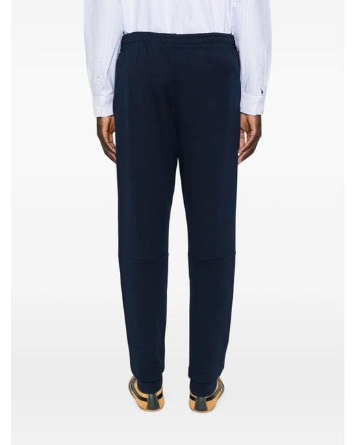 Lacoste Blue Logo-Patch Track Pants for men