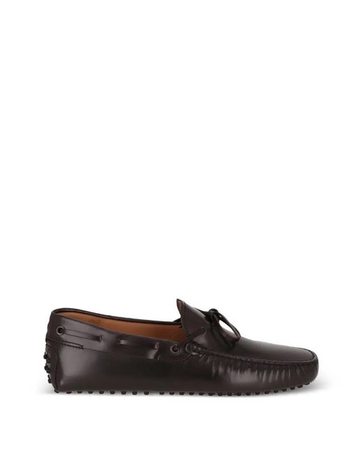 Tod's White Gommino Leather Loafers for men