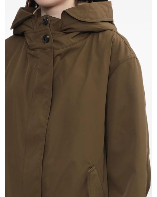 Rag & Bone Natural Hooded Quilted-Trim Jacket