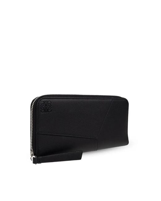 Loewe Black Puzzle Leather Wallet for men