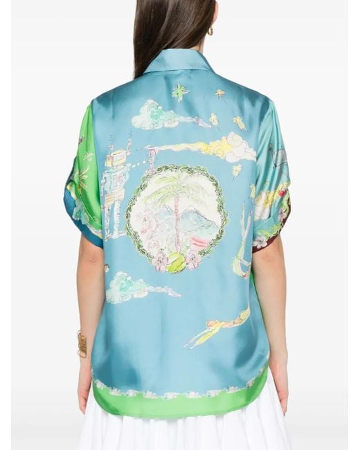 ALÉMAIS Daria Blouse in het Green
