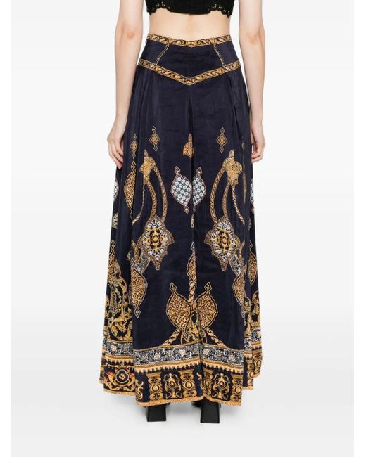 Camilla Blue The Imperial Gate Pleated Skirt