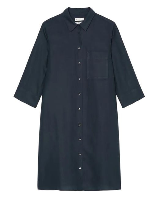 Marc O' Polo Blue Button-Up Shirtdress