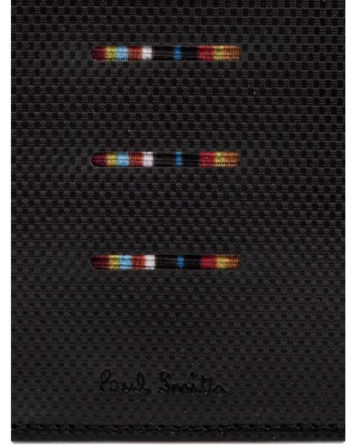 Paul Smith Black Textured Stripe Wallet for men