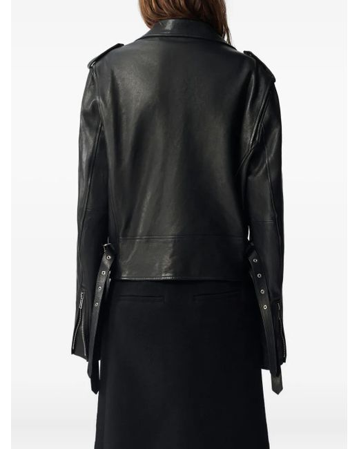 Ann Demeulemeester Black Arvid Biker Jacket for men