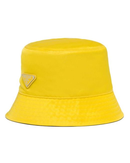 Prada Yellow Re-Nylon Bucket Hat