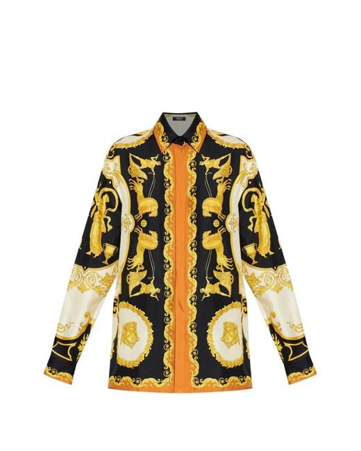 Versace Metallic Printed Shirt