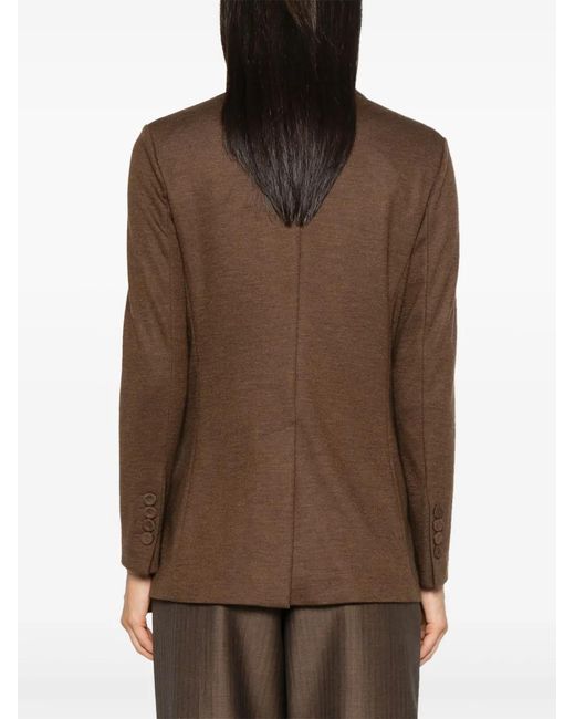 Circolo 1901 Brown Double-Breasted Blazer
