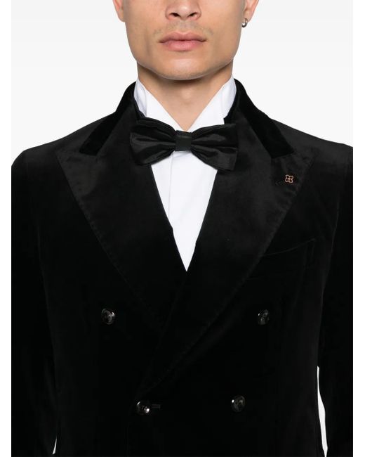 Tagliatore Black Velvet Blazer for men