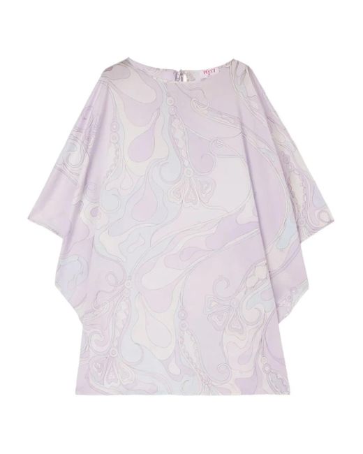 Emilio Pucci White Kleid Mit Print