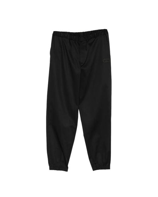 Undercover Black Logo Embroidered Trousers for men