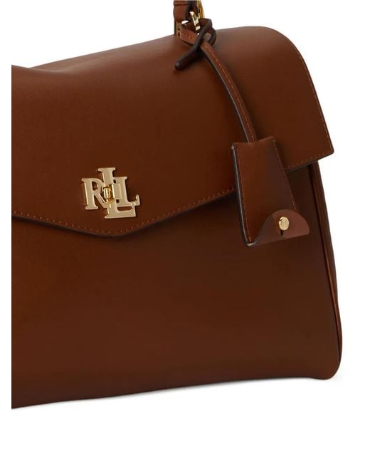 Ralph Lauren Brown Sac À Bandoulière Farrah Médium