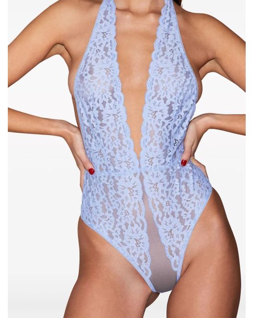 Fleur du Mal Blue Charlotte Halterneck Teddy