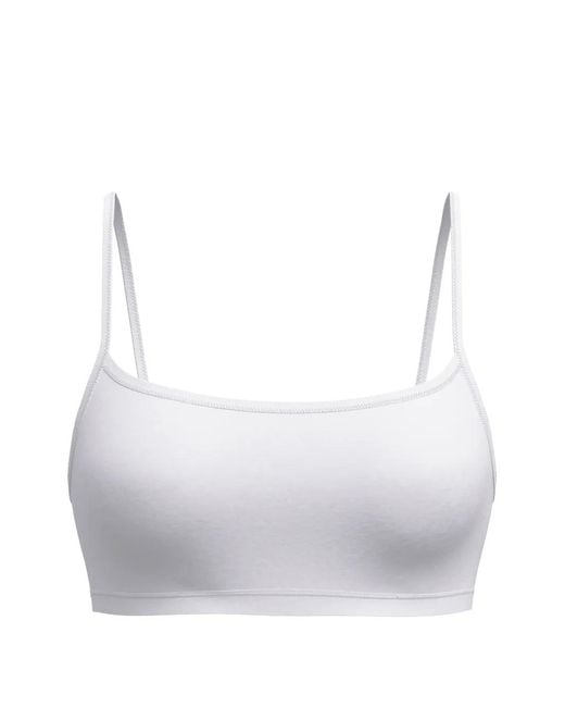 Calida White Spaghetti-Strap Bra