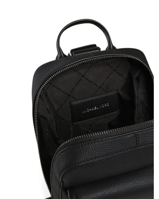 Michael Kors Black Sac À Dos Jet Set Grainé À Bandoulière for men