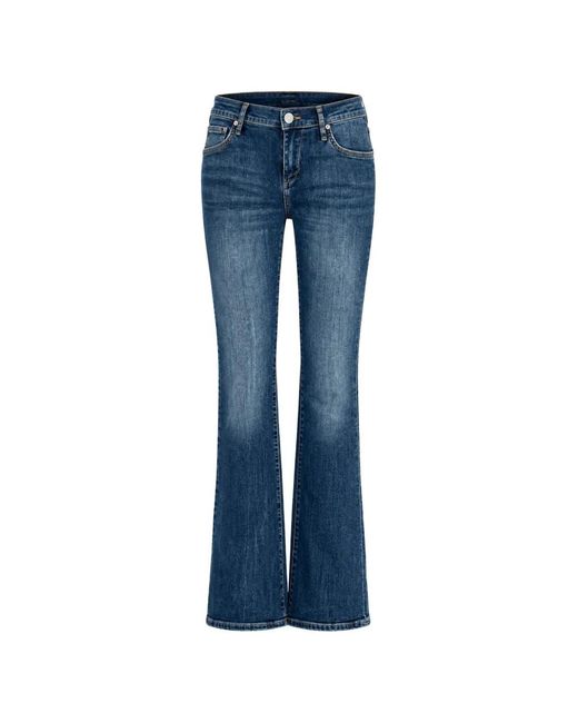 True Religion Blue Faded Bootcut Jeans
