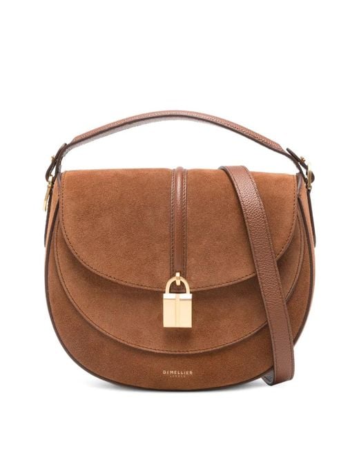 DeMellier London Brown Siena Saddle Cross Body Bag