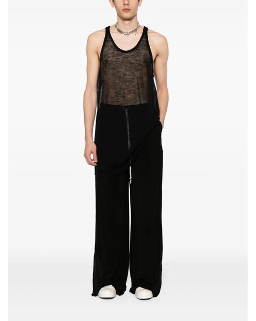 Rick Owens Black Runaway Cunt Tank Top for men