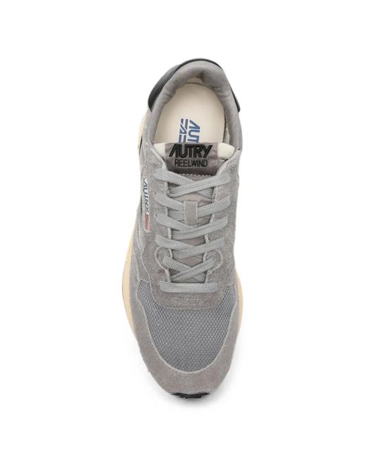 Autry White Reelwind Low Suede/Net for men