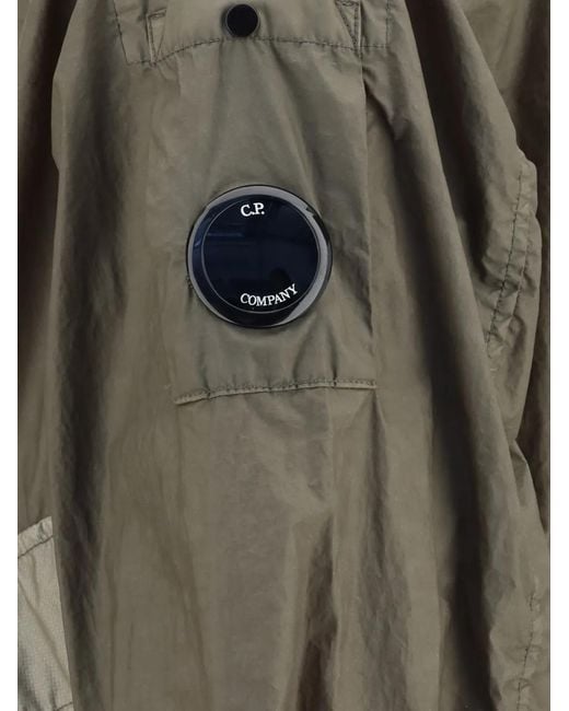 C P Company Gray Bi-Tm Bomber Jacket for men