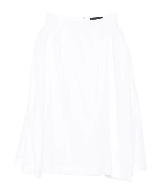 Falda midi con detalle de lazo Simone Rocha de color White