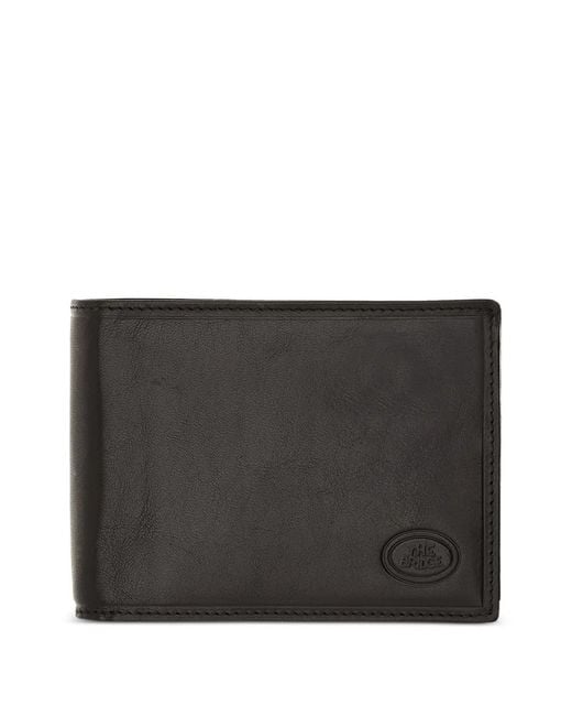 The Bridge Black Logo-Embossed Leather Wallet for men
