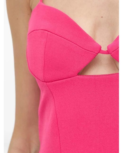 Abito Midi Con Cut-Out di Bardot in Pink