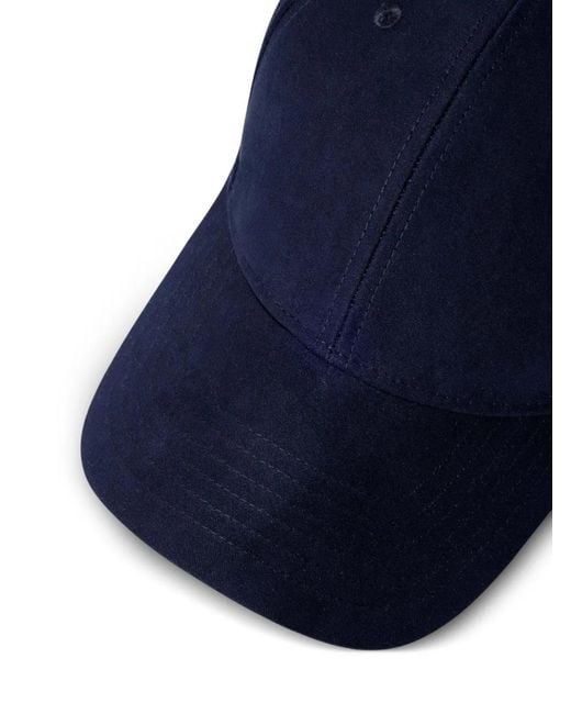 Hackett Blue Suede Cap for men