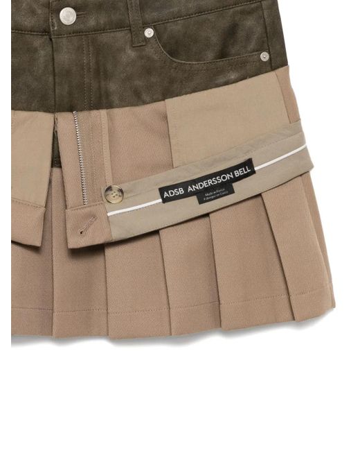 ANDERSSON BELL Natural Patchwork Skirt