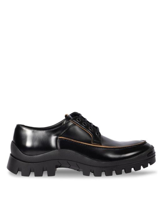 Paul Smith Black Lyle Derby Shoes for men