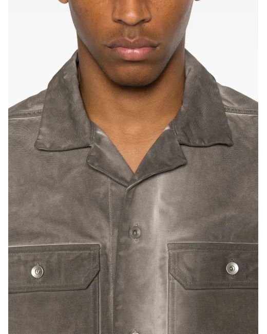 メンズ Rick Owens Magnum Tommy シャツ Gray