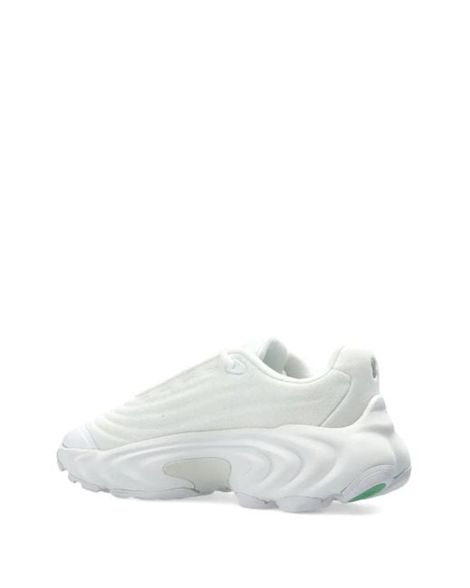 Lacoste White Textured Low-Top Sneakers for men
