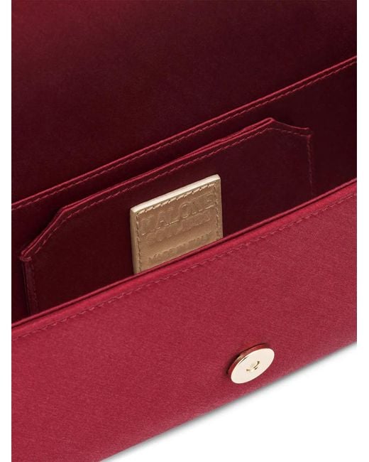 Malone Souliers Red Vivien Crystal-Embellished Clutch Bag
