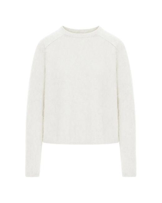 Lisa Yang White The Lexia Brushed Cashmere Sweater