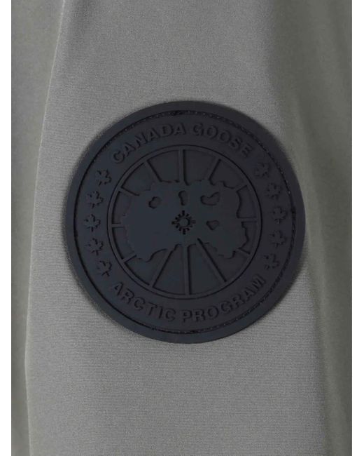 Canada Goose Green Logo-Patch Padded Jacket for men