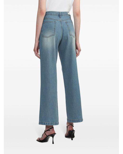 Low Classic Blue High-waist Wide-leg Jeans