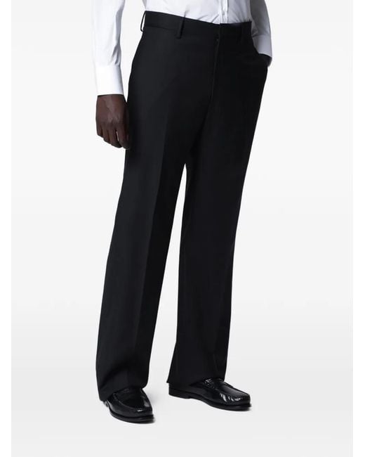 Tagliatore Black Wool Double-Breasted Suit for men
