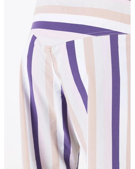 Amir Slama Blue Striped Mid-Rise Bermuda Shorts for men