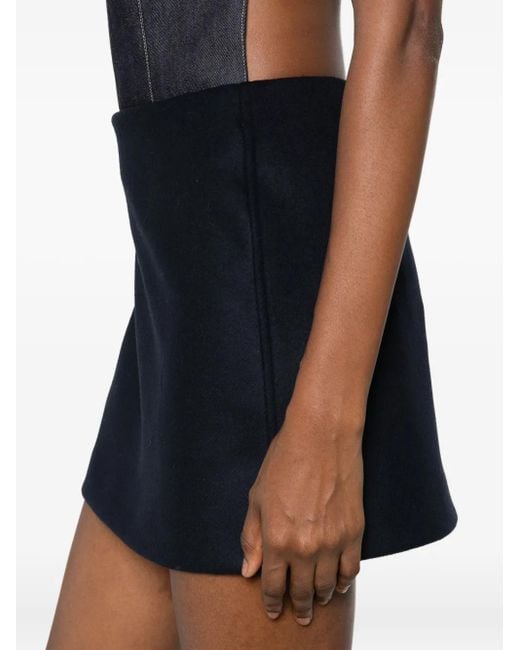 Minijupe À Détail De Logo Sportmax en coloris Black