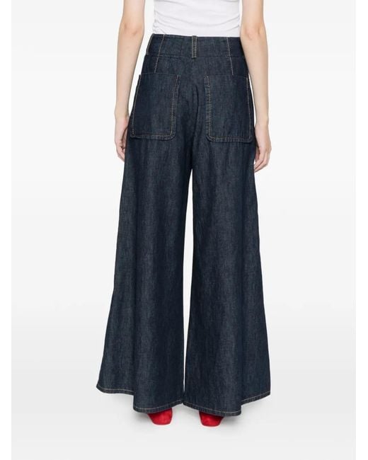 Susanne Bommer Blue Wide-Leg Jeans